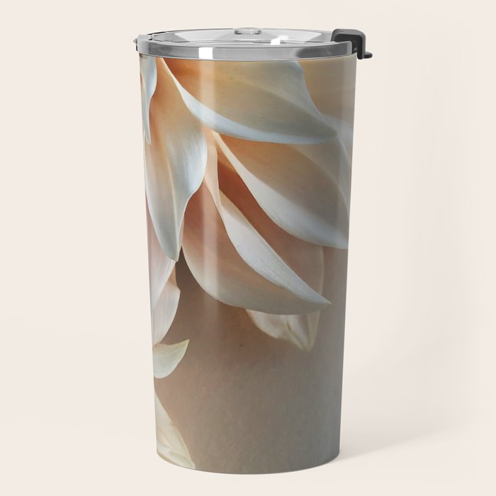 Find Your Tribe #3 - Modern Dahlia Botanical Photograph Travel Mug Gallery Image 2