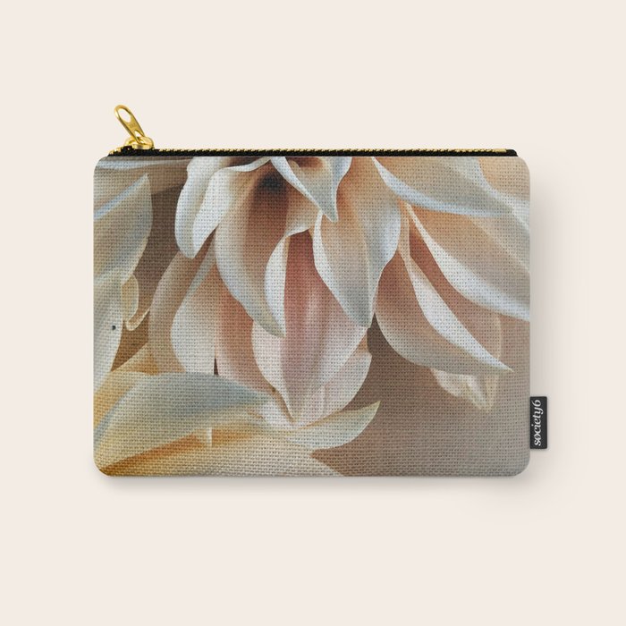 Find Your Tribe #3 - Modern Dahlia Botanical Photograph Carry All Pouch Gallery Image 1