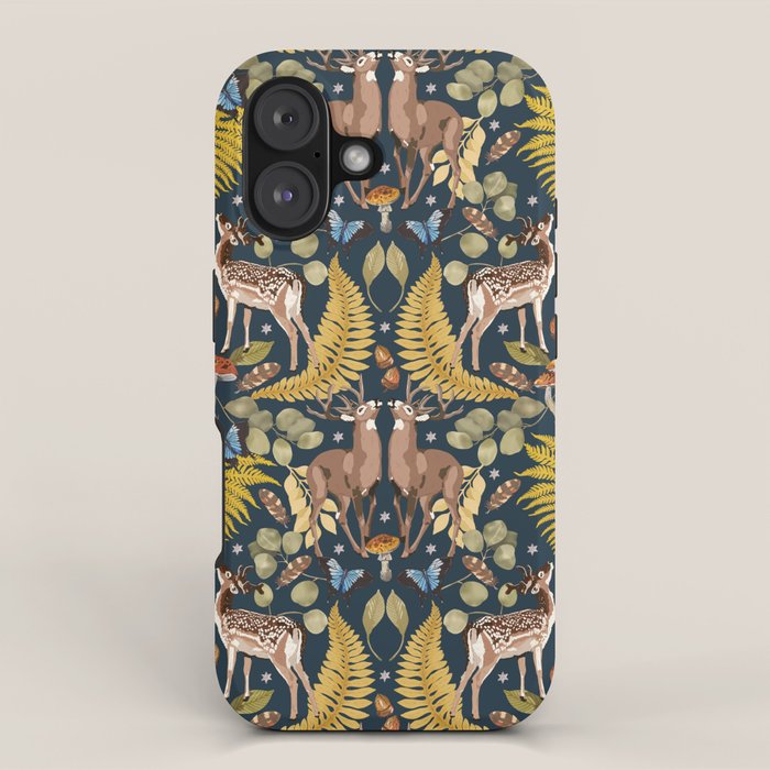 Deer Reflection at Night A iPhone Case Gallery Image 1