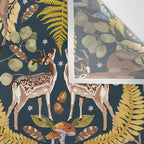Deer Reflection at Night A Wall Tapestry Gallery Image 3