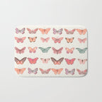 Butterflies in Pink Tones Bath Mat Gallery Image 1
