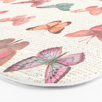 Butterflies in Pink Tones Bath Mat Gallery Image 3