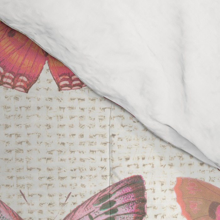 Butterflies in Pink Tones Comforter Gallery Image 4