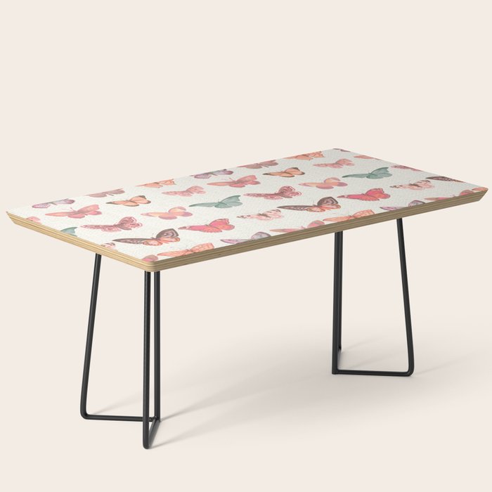 Butterflies in Pink Tones Coffee Table Gallery Image 1