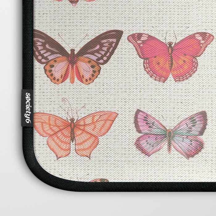 Butterflies in Pink Tones Laptop Sleeve Gallery Image 3
