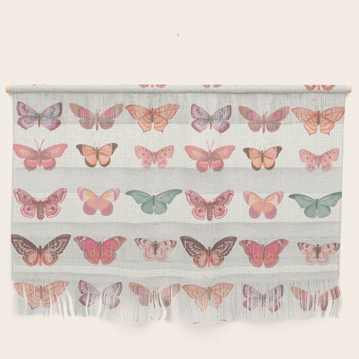 Butterflies in Pink Tones Wall Hanging Gallery Image 1