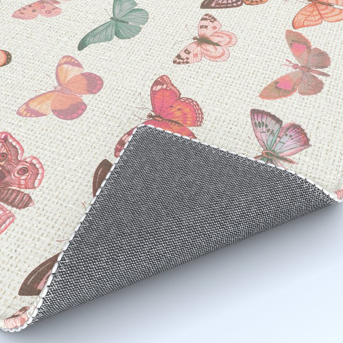 Butterflies in Pink Tones Rug Gallery Image 4