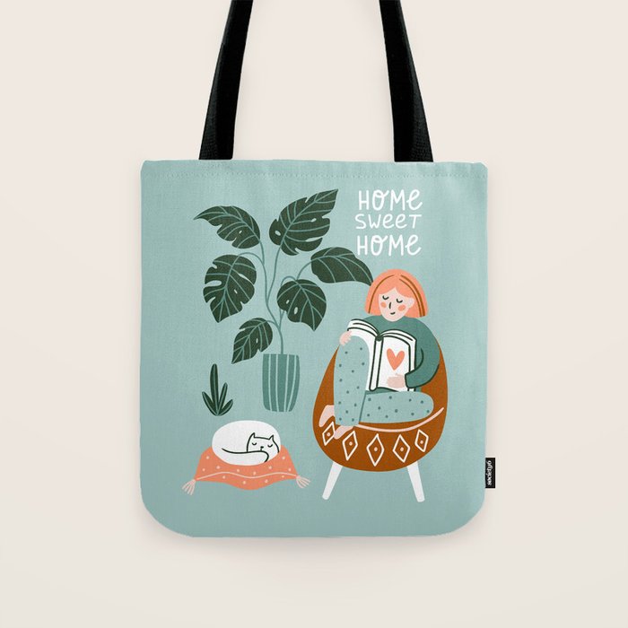 Cozy home Tote Bag Gallery Image 1
