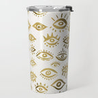Mystic Eyes - Gold Travel Mug Gallery Image 2