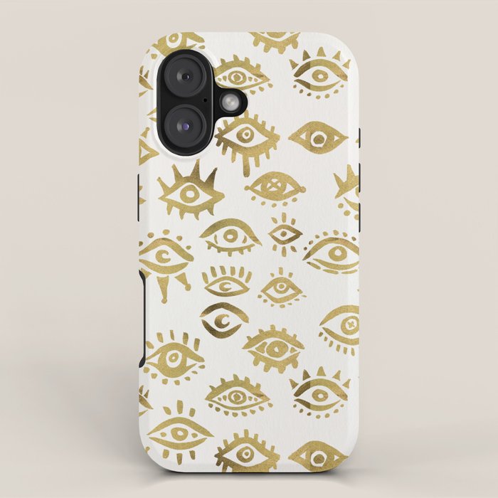 Mystic Eyes - Gold iPhone Case Gallery Image 1
