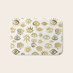 Mystic Eyes - Gold Bath Mat Gallery Image 1
