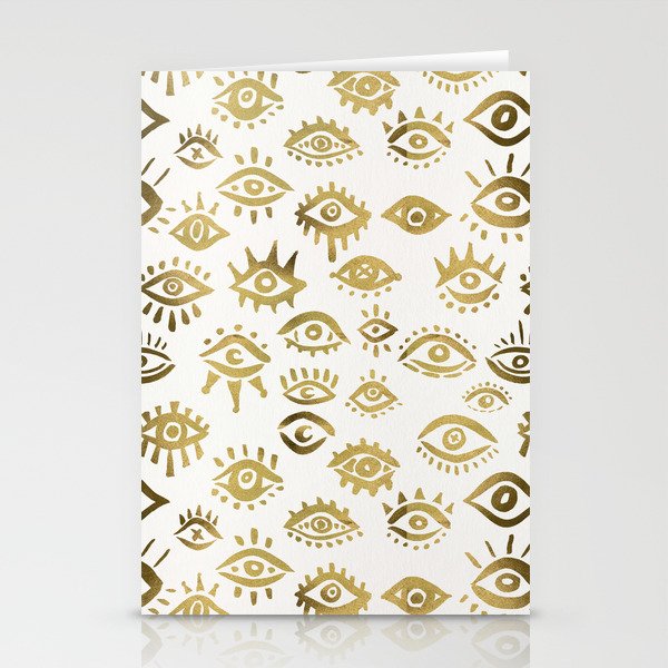 Mystic Eyes - Gold Stationery Card Gallery Image 1
