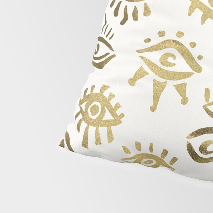 Mystic Eyes - Gold Pillow Sham Gallery Image 4