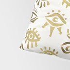 Mystic Eyes - Gold Pillow Sham Gallery Image 4