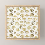 Mystic Eyes - Gold Mini Art Print Gallery Image 1