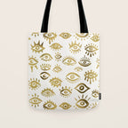 Mystic Eyes - Gold Tote Bag Gallery Image 1