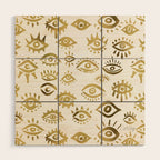 Mystic Eyes - Gold Wood Wall Art Gallery Image 1