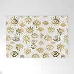 Mystic Eyes - Gold Welcome Mat Gallery Image 1