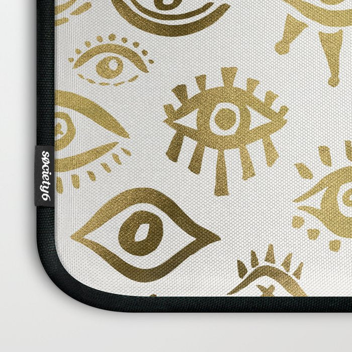 Mystic Eyes - Gold Laptop Sleeve Gallery Image 3