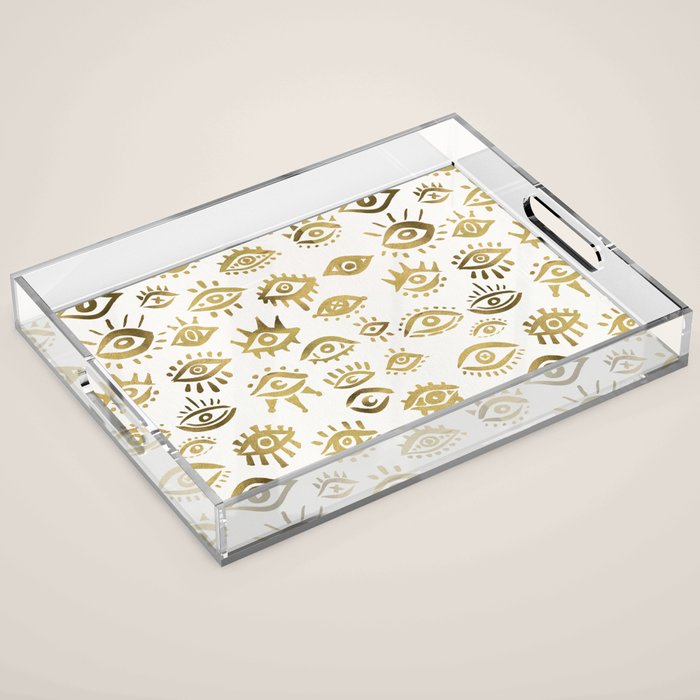 Mystic Eyes - Gold Acrylic Tray Gallery Image 1