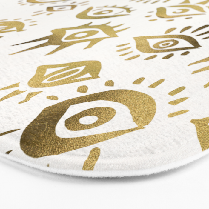 Mystic Eyes - Gold Bath Mat Gallery Image 3