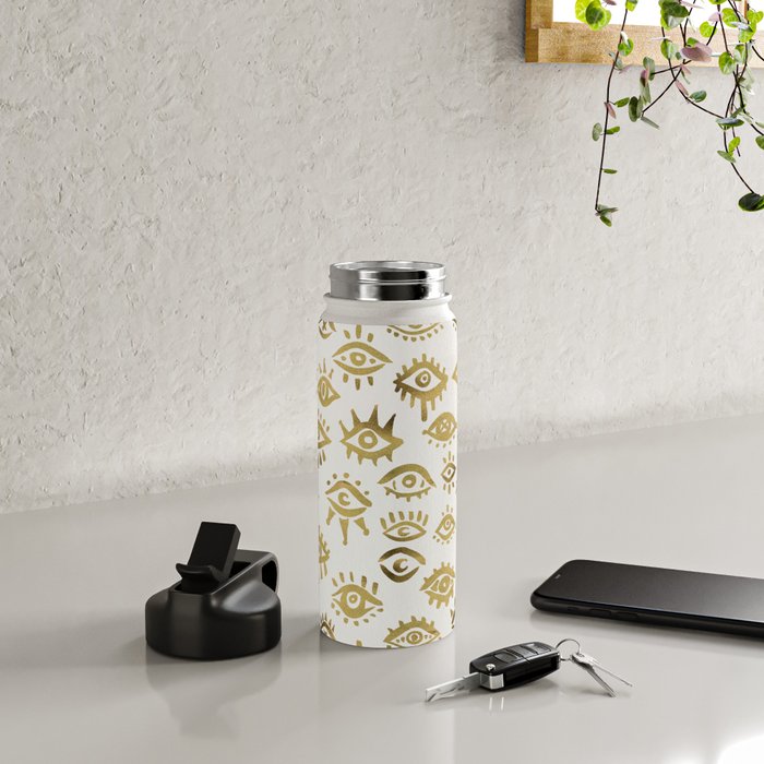 Mystic Eyes - Gold Water Bottle Gallery Image 4