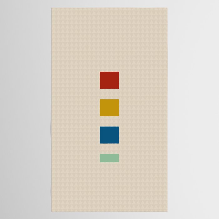 four elements II tweed and primary colors Tablecloth Gallery Image 2