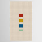 four elements II tweed and primary colors Tablecloth Gallery Image 2