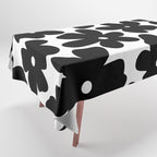 Black & White Flower - 70's Daisies Tablecloth Gallery Image 1