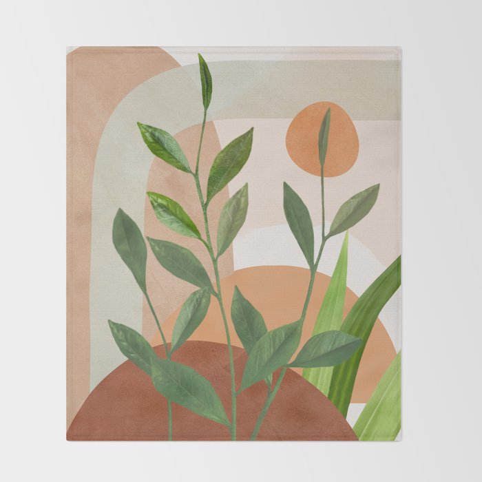 Nature Geometry XII Throw Blanket Gallery Image 2