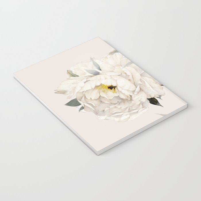 White Peonies Notebook Gallery Image 3