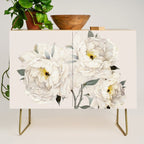 White Peonies Credenza Gallery Image 1