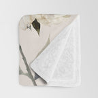 White Peonies Throw Blanket Gallery Image 3