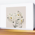 White Peonies Wall Mural Gallery Image 2