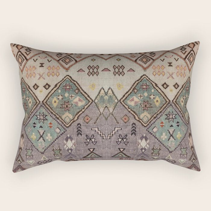 Traditional Vintage Moroccan Rug Rectangular Pillow Gallery Image 2