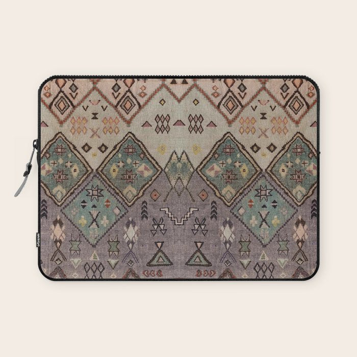 Traditional Vintage Moroccan Rug Laptop Sleeve Gallery Image 1