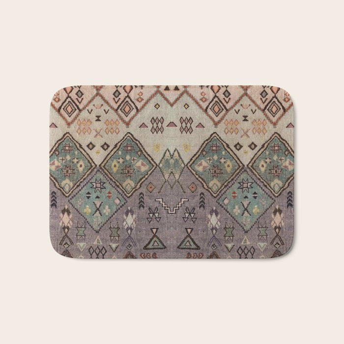 Traditional Vintage Moroccan Rug Bath Mat Gallery Image 1