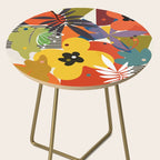 mid century minimal floral Side Table Gallery Image 2