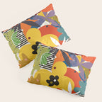 mid century minimal floral Pillow Sham Gallery Image 3