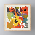 mid century minimal floral Mini Art Print Gallery Image 1