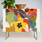 mid century minimal floral Credenza Gallery Image 1