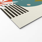 mid century minimal floral Welcome Mat Gallery Image 2