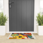 mid century minimal floral Welcome Mat Gallery Image 3