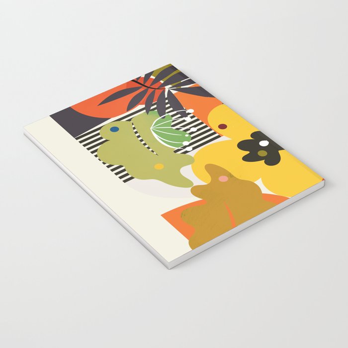 mid century minimal floral Notebook Gallery Image 3