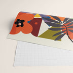 mid century minimal floral Wrapping Paper Gallery Image 2