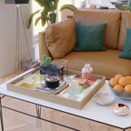 mid century minimal floral Serving Tray Gallery Image 2