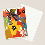 mid century minimal floral Stationery Card Gallery Image 2