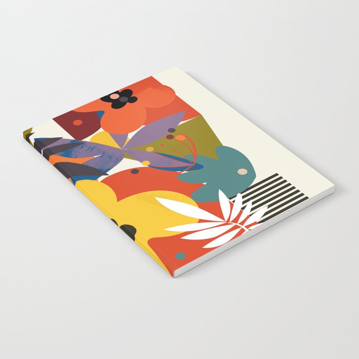 mid century minimal floral Notebook Gallery Image 1