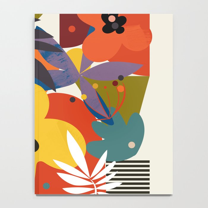 mid century minimal floral Notebook Gallery Image 4
