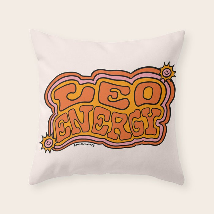 Leo Energy Throw Pillow Gallery Image 6